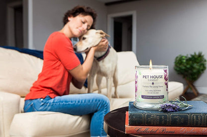 Pet House Fall Candles, Long Lasting, Clean Burning, Soy Wax Scented Candles for Pet Odor, Pumpkin Spice, 2 Pack